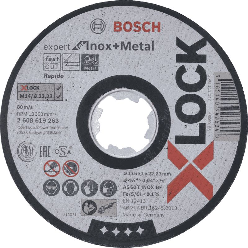 Bosch 2 608 619 263 sarokcsiszoló tartozék Vágótárcsa (2608619263)