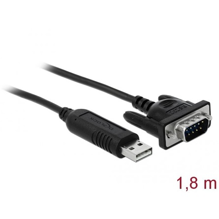 DELOCK USB 2.0 zu Seriell RS-232 Adapter kompakte Steckergeh