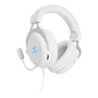 DELTACO GAMING Слушалки с микрофон GAM-030-W, слушалки WH85, 57 мм елемент, алуминиева рамка, LED, бели (GAM-030-W)