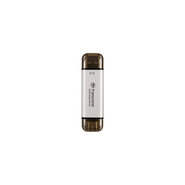 Transcend 2TB ESD310S USB 3.2 Gen 2 Type-A / Type-C Külső SSD - Ezüst