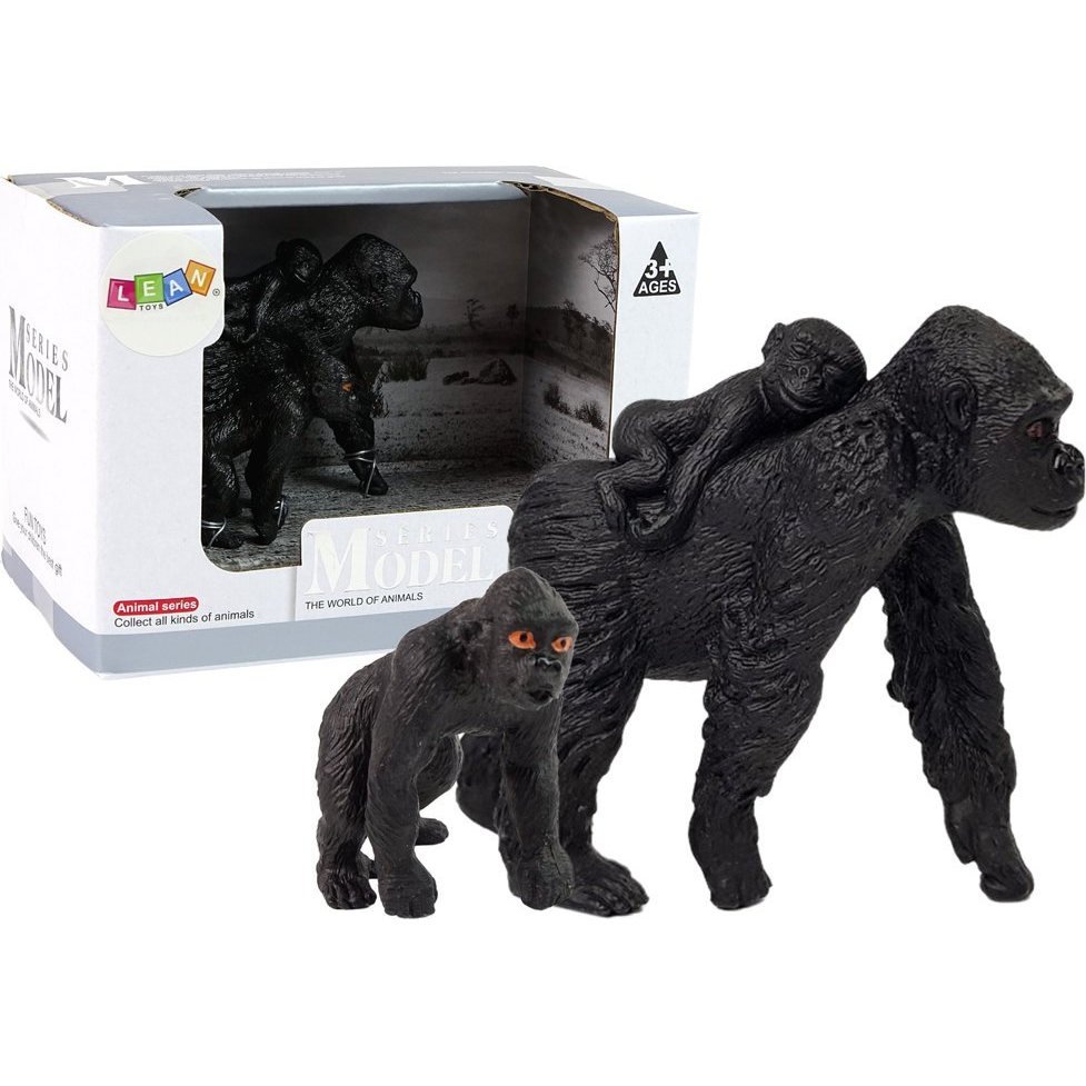 Gorilla Figurakészlet - Kölykökkel, 2 db (12317)