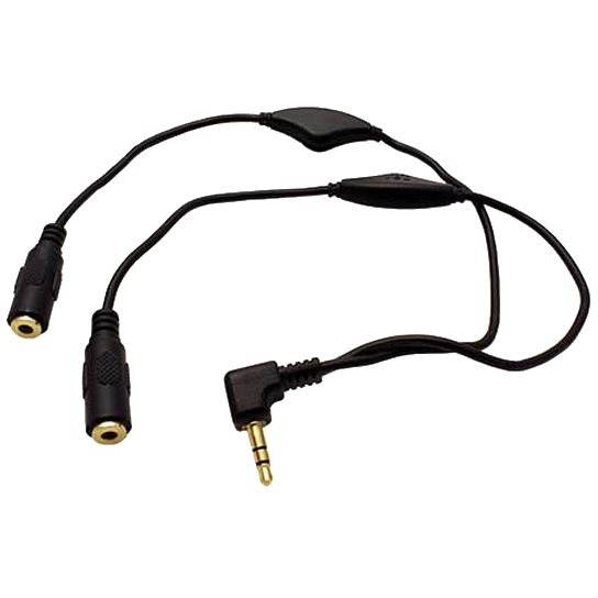 ROLINE jack 3.5M -> 2x jack 3.5F, hangerőszabályzó, kábellel, 30 cm (11094439)