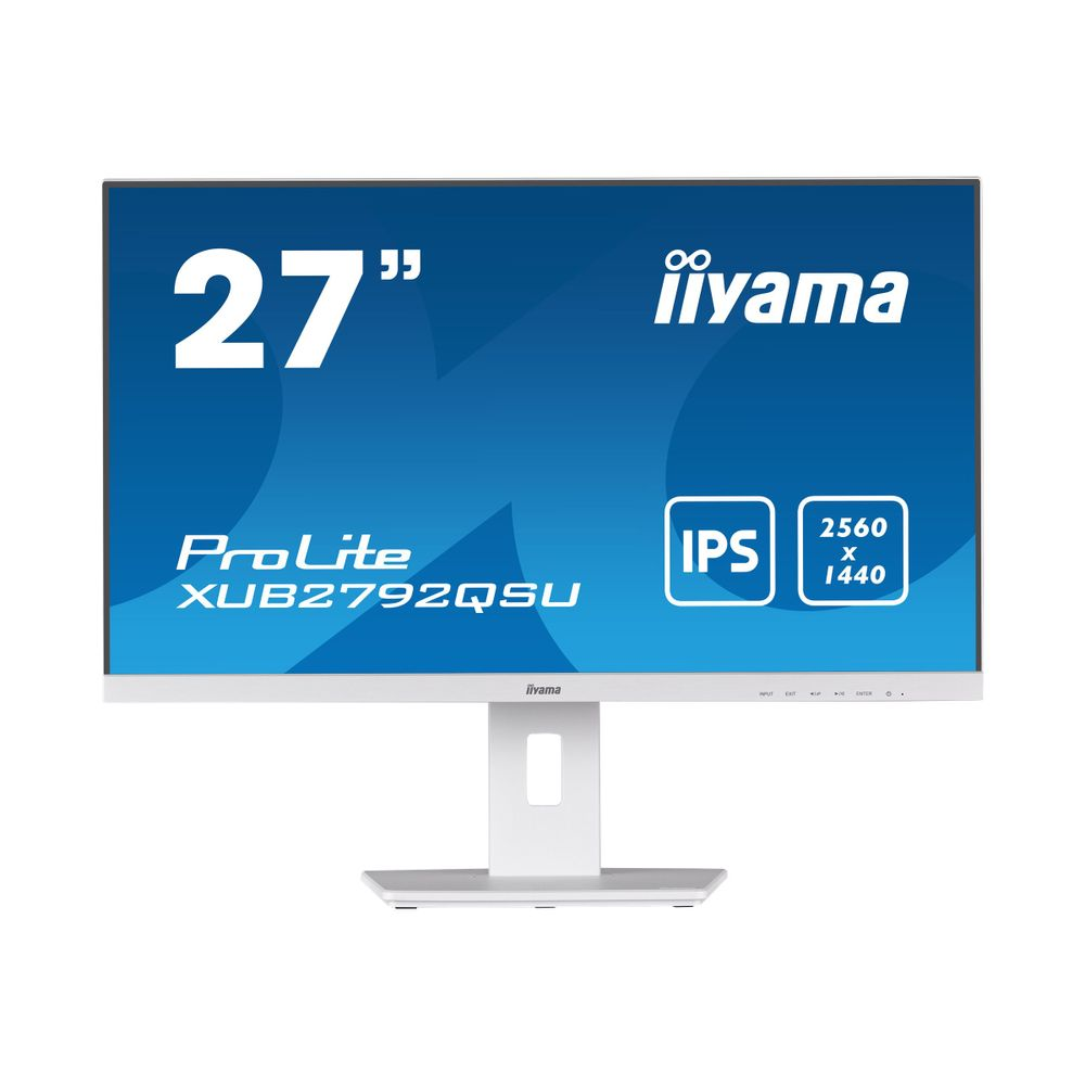 iiyama ProLite XUB2792QSU-W5 LCD monitor 68,6 cm (27") 2560 x 1440 px Wide Quad HD LED Biela