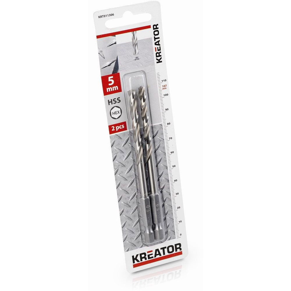 Kreator fémfúrószár HEX 5,0 mm HSS (KRT011306)