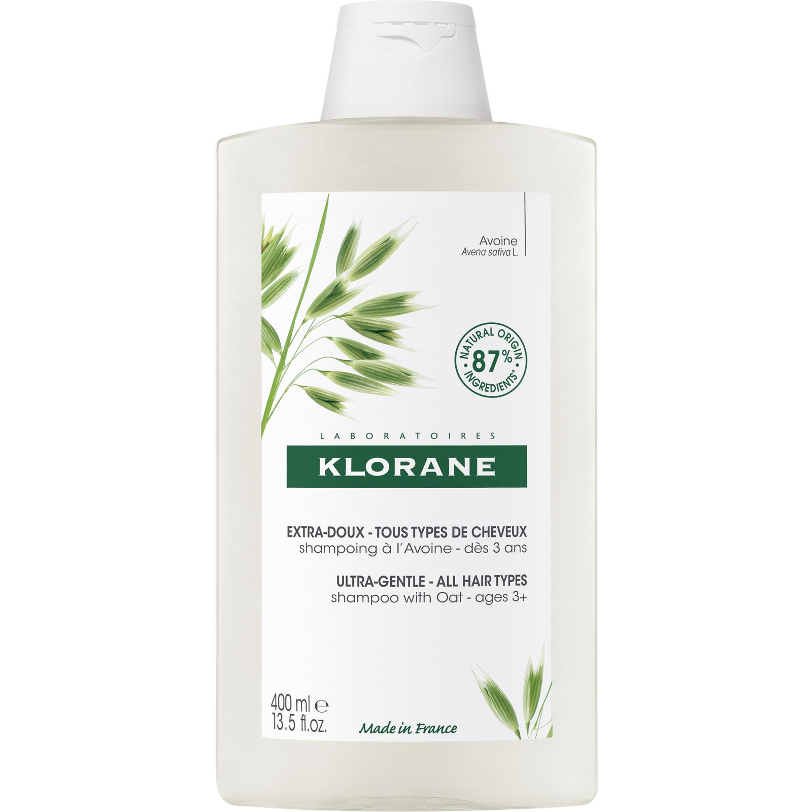 KLORANE Sampon zabbal ultra kíméletes 400 ml (3282770145373)