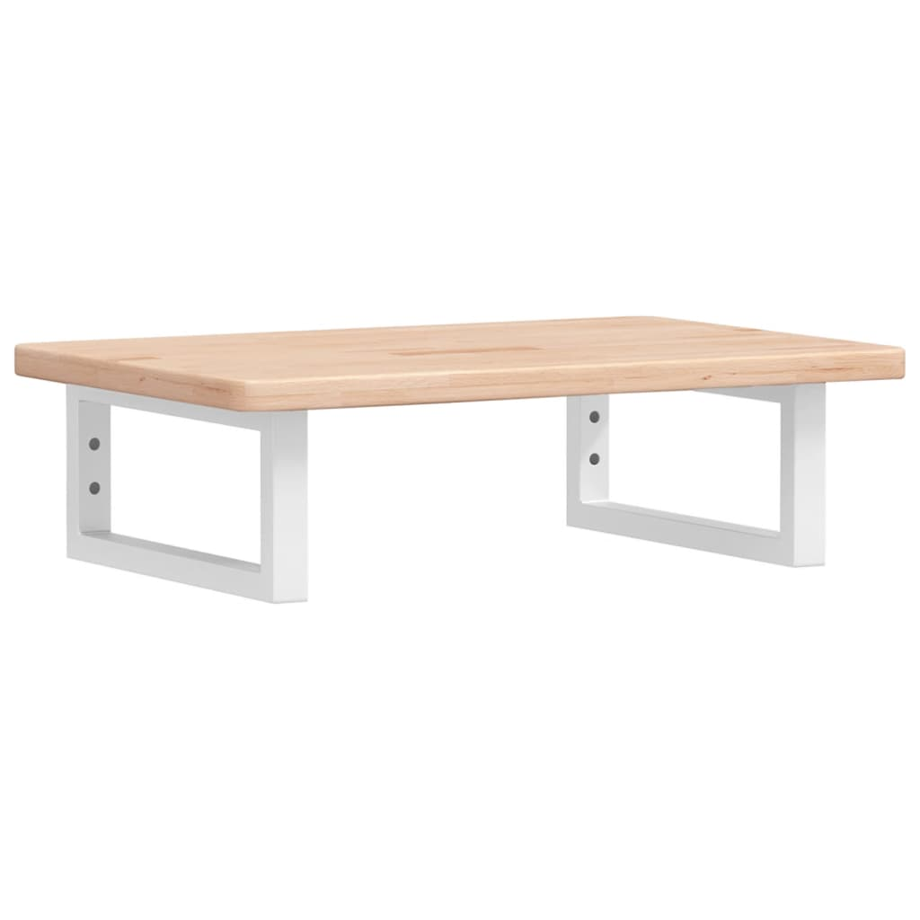 acél és tömör tölgyfa falra szerelhető mosdópolc (3302332)