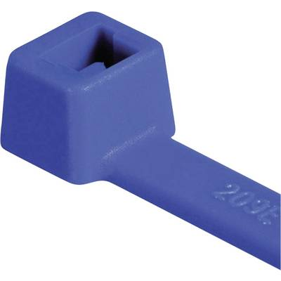 Időjárásálló kábelkötegelő készlet 150 x 3,5 mm, kék, 100 db, HellermannTyton 111-03008 T30R-PA66-BU (111-03008)