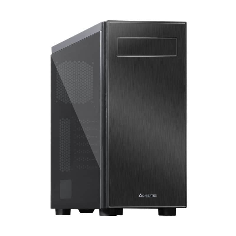 Chieftec AL-02B-TG-OP počítačová skrinka Tower Čierna (AL-02B-TG-OP)