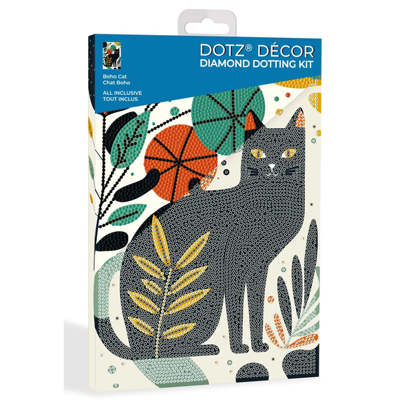 Diamond Dotz Dotz Box Boho Cat Képkészítő készlet 30 x 20 cm