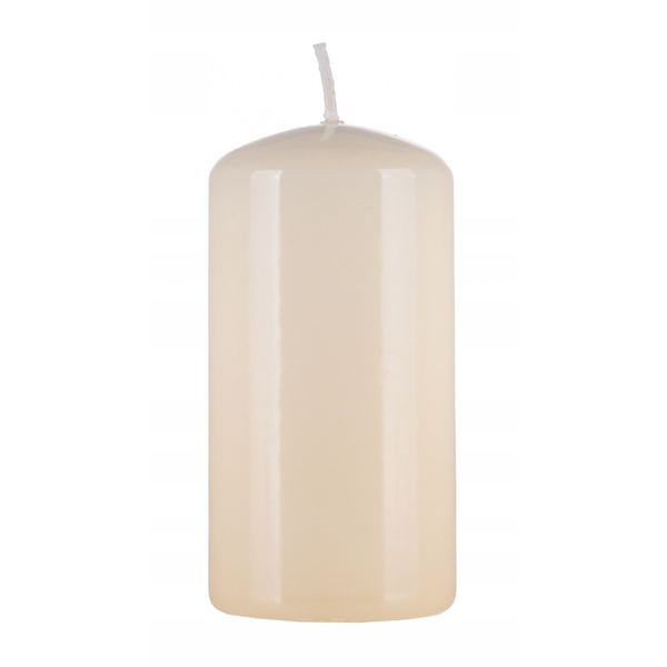 Świeca słupek DONAU HOME Standard Gloss, 50x100mm, kremowy