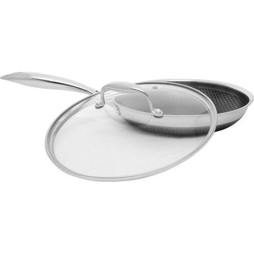 Kohersen 71107 Black Cube Serpenyő Üveg fedővel 24cm - Ezüst (71107)