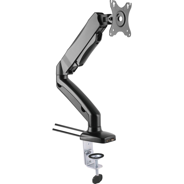 Techly ICA-LCD 514 skærmbeslag og -stativer 68,6 cm (27") Skrivebord Sort