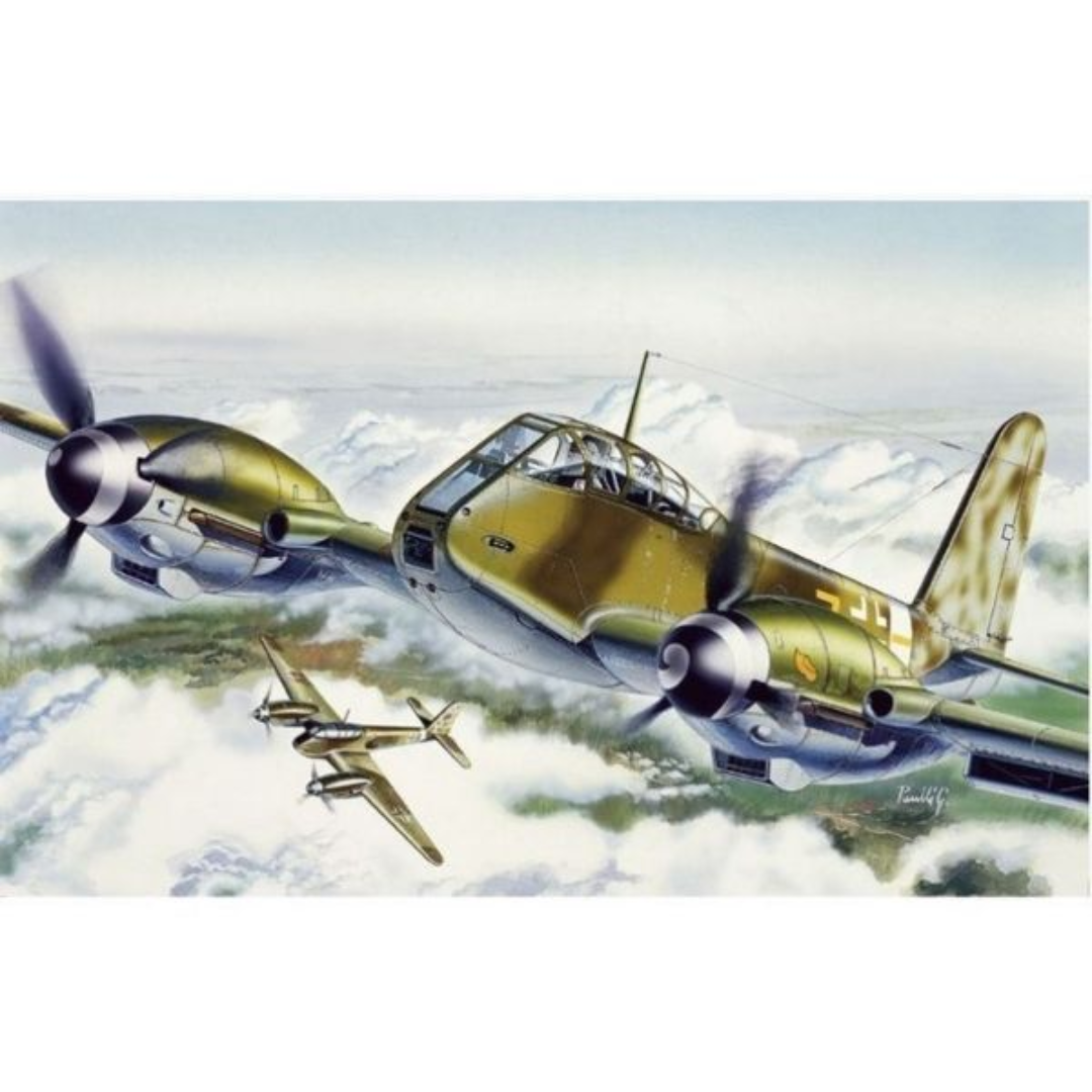 Italeri: ME 410 Hornisse repülőgép fém makett ( 1:72) (0074S)
