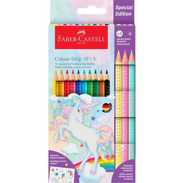 Faber-Castell Colour Grip Einhorn színes ceruza készlet (10+3 db / csomag)