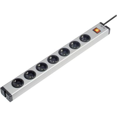 Kapcsolós hálózati elosztó, 5 részes, alu, Ehmann 0601x00072031 (0601x00072031)