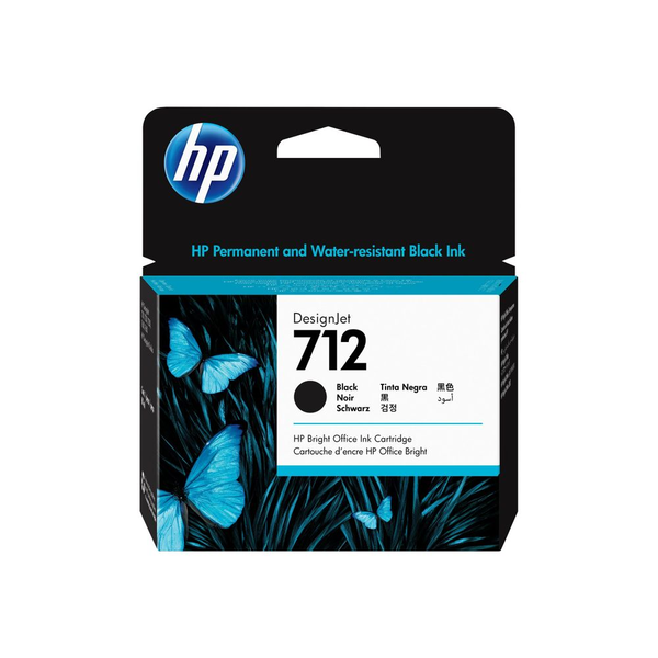 HP 712 80-ml Black DesignJet Ink Cartridge cartuccia d'inchiostro 1 pz Resa elevata (XL)