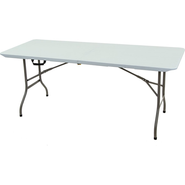 Saska Garden STÓŁ CATERINGOWY BANKIETOWY SKŁADANY W WALIZKĘ 180X70CM MAX.120KG Kolor: Biały
