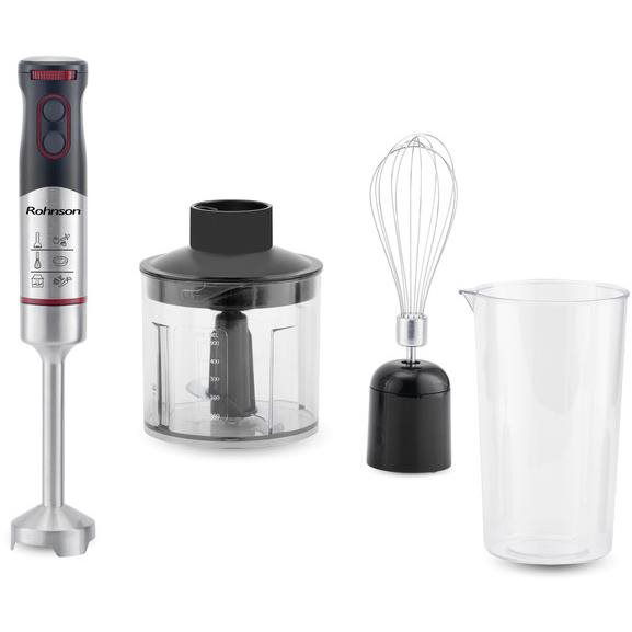 Пасатор Rohnson R5995, 900W, Чопър 0.5 л, Нож от неръждаема стомана, Черен/Inox