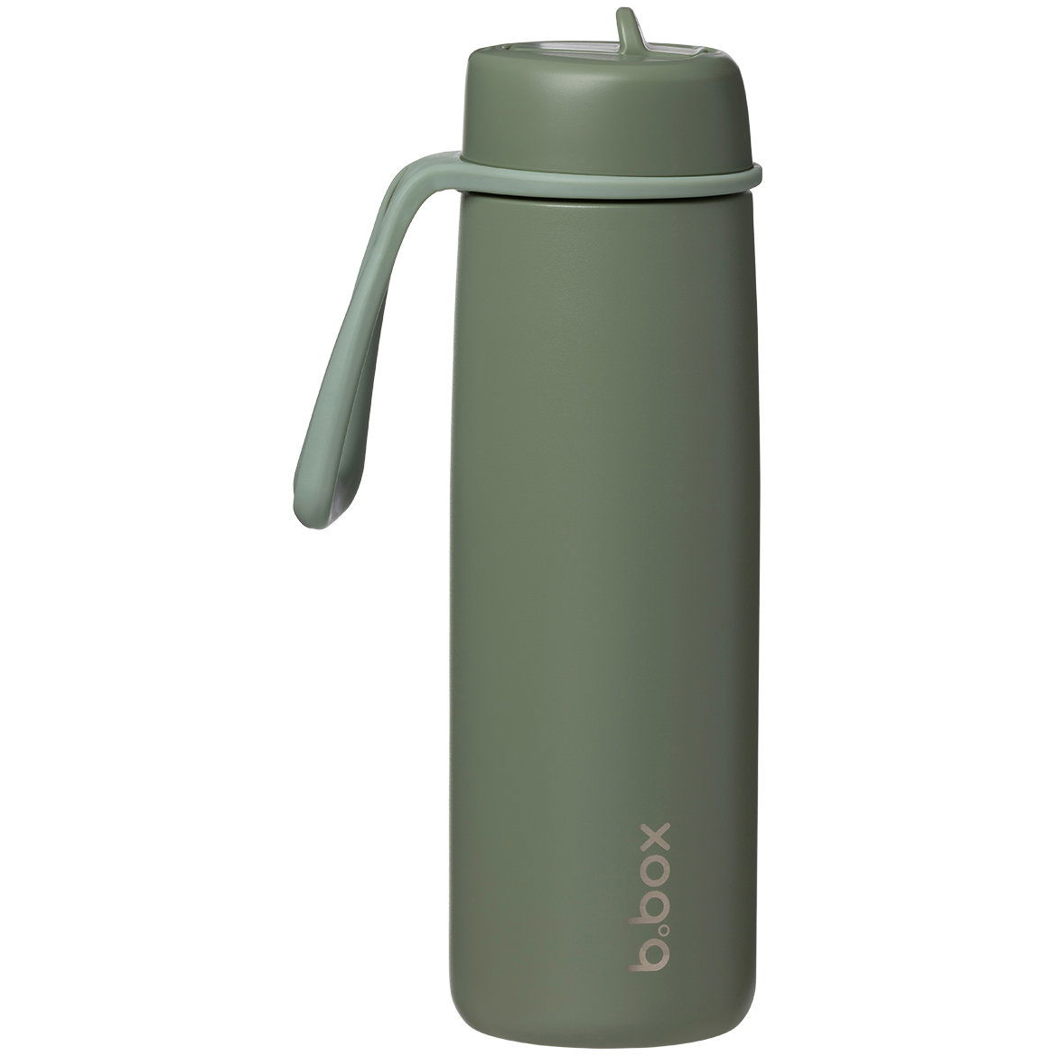 B.Box Termosz + szívószál - 690 ml, olive (9353965009269)