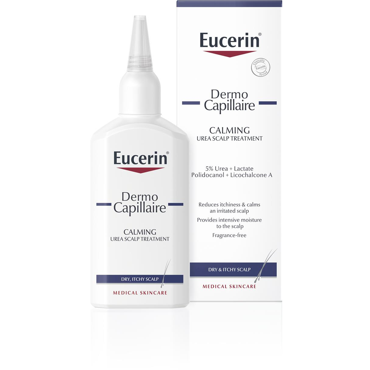 Eucerin DermoCapillaire 5% Urea Hajszesz, 100 ml (4005800036620)