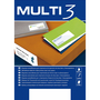 C/100 Hojas Etiquetas Ft/im 64,6x33,8 Multi3 Cantos Rectos