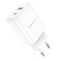 Borofone Síťová nabíječka BN4 Potential - USB + Typ C - QC 3.0 PD 2.0 20W