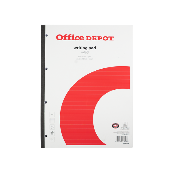 Office Depot A4 200 lapos Vonalas beírókönyv - Mintás