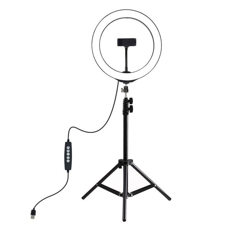 Puluz RGBW LED körlámpa telefontartóval (PKT3044) (PKT3044)