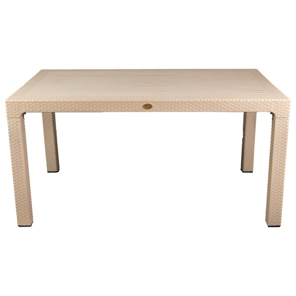 IRIS GF-800C ORIGINAL CAPPUCCINO műanyag kerti asztal rattan 90x150cm (GF-800C)