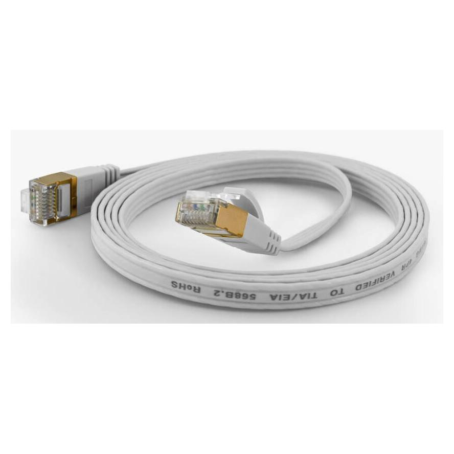 Wantec FTP CAT6a Patch kábel 3m - Fehér (7008)