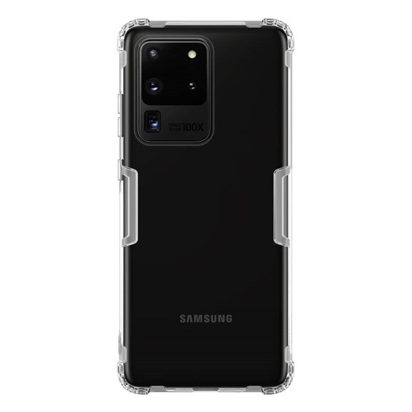 NILLKIN NATURE szilikon telefonvédő (közepesen ütésálló, légpárnás sarok, 0.6 mm, ultravékony) ÁTLÁTSZÓ [Samsung Galaxy S20 Ultra 5G (SM-G988B)] (5996457938537)
