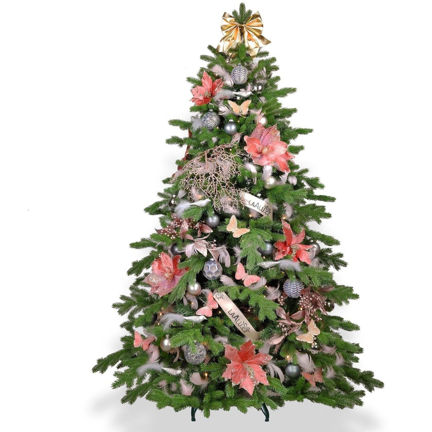 LAALU feldíszített karácsonyfa - Noblesa, 89 dísz, 180 cm (LAU-2303-OZ-180V)