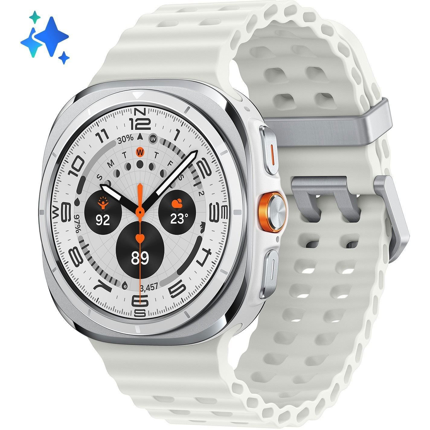 Samsung Galaxy Watch Ultra (2025) fehér 1,47" kijelzővel (SM-L705FAW2EUE)
