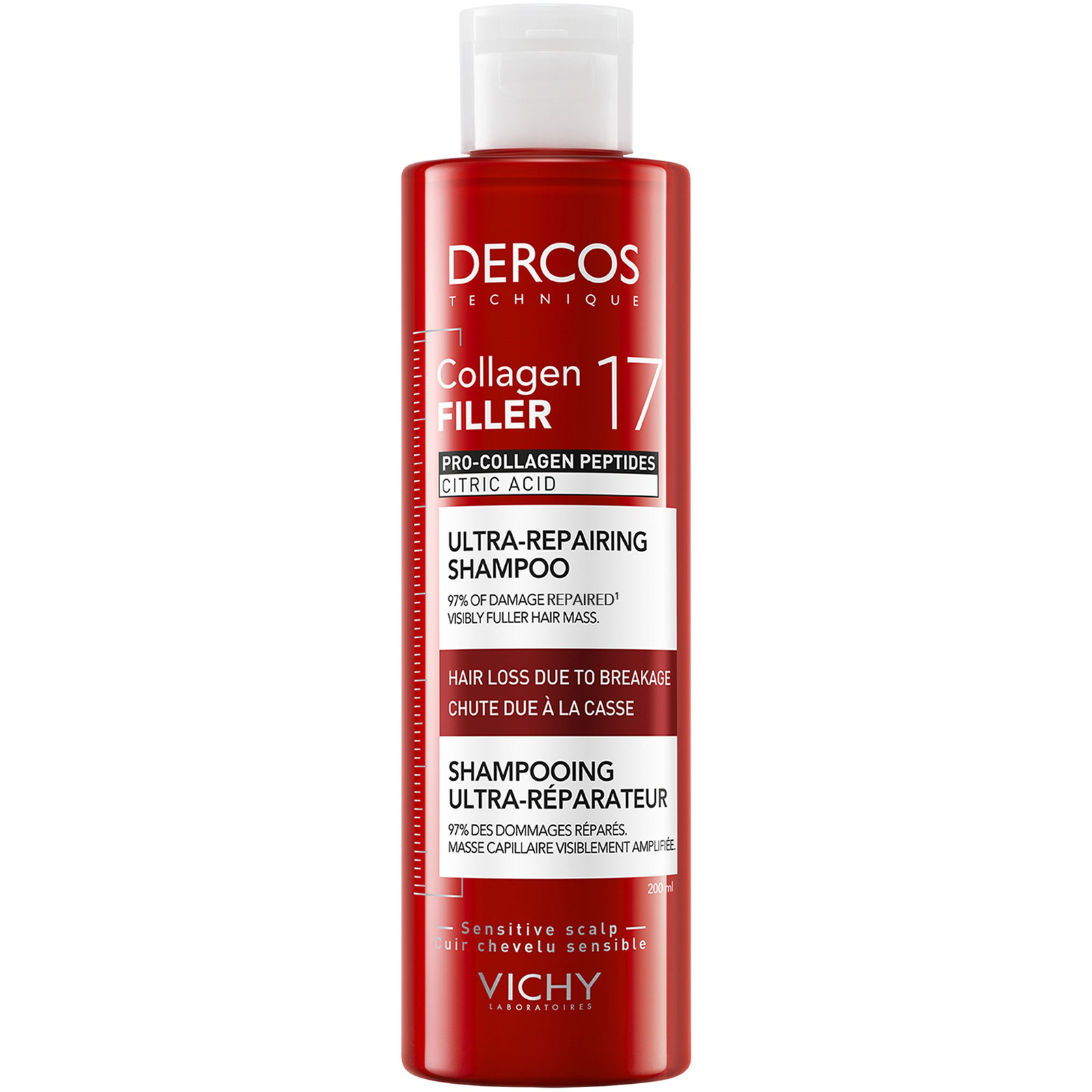VICHY Collagen 17 Filler regeneráló sampon, 200 ml (3337875921008)