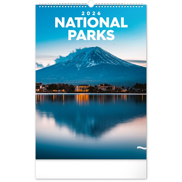 REALSYSTEM Falinaptár képes  330×460mm National Parks  2026. (6094-NP)
