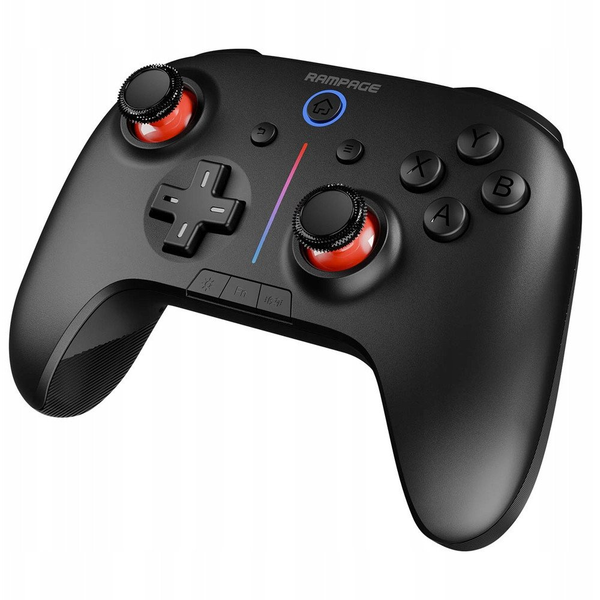 Rampage Hydra Pro Pad bezprzewodowy RGB 2.4G Hall, spusty magnetyczne czarny