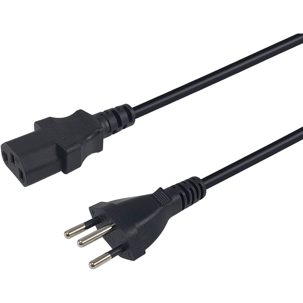 Equip 112241 cavo di alimentazione Nero 3 m T12 Accoppiatore C13