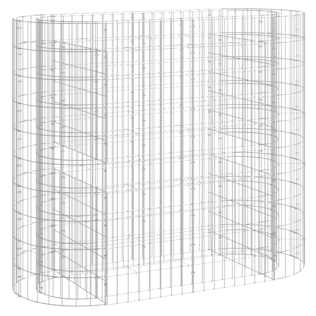 horganyzott vas gabion magaságyás 120x50x100 cm (152032)