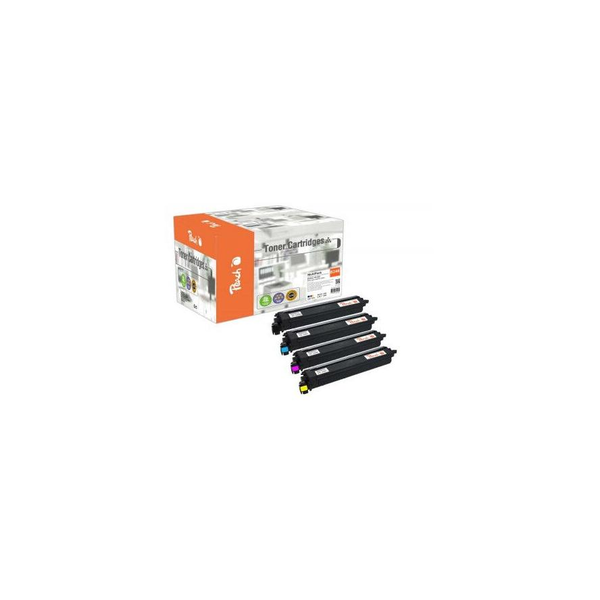 Peach PT1358 tonercartridge 4 stuk(s) Compatibel Zwart, Cyaan, Magenta, Geel