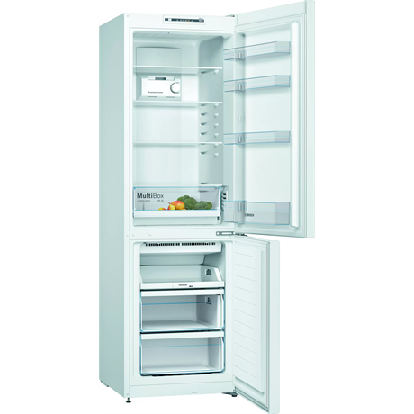 Bosch Serie 2 KGN36NWEA хладилник с фризер Свободно стоящ 305 Д E Бяла