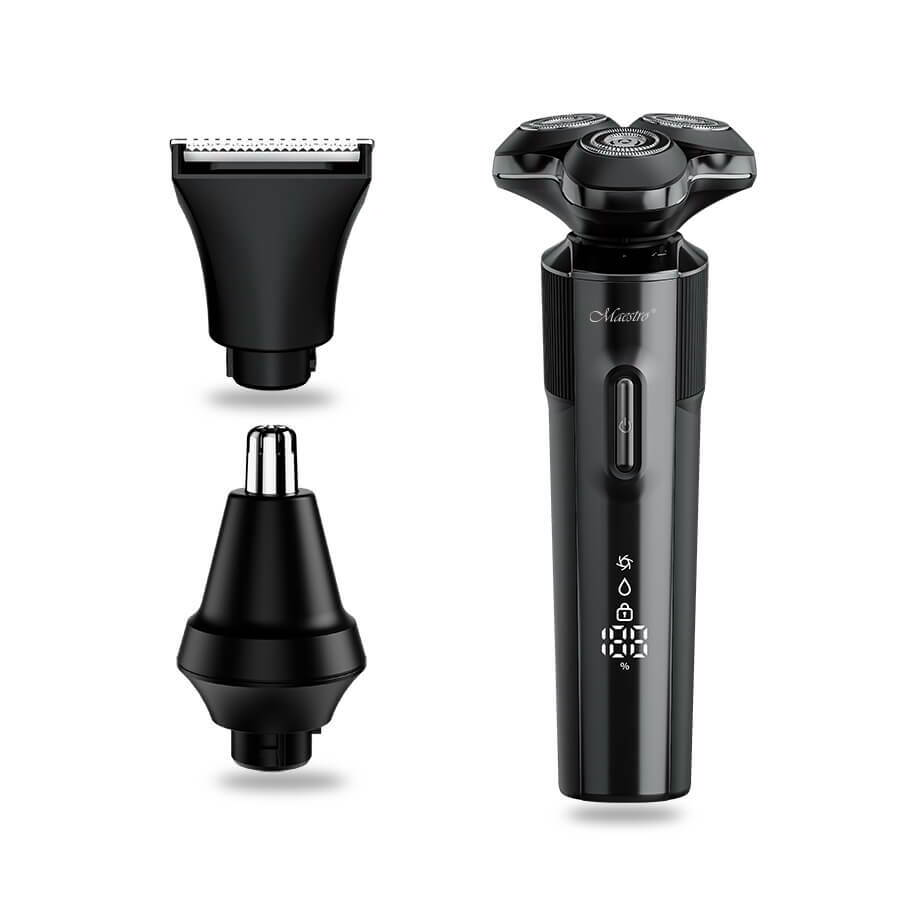 Maestro MR-678 USB Akkus Nedves-Száraz Borotva - Fekete (MR-678)