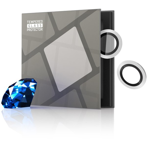 Tempered Glass Protector iPhone 12 / 12 mini kamera védő fólia, zafír, 0,3 karátos - ezüst