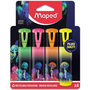 Maped Deepsea Paradise Fluo Peps 1-5mm Szövegkiemelő készlet - Vegyes színek (4 db / csomag)
