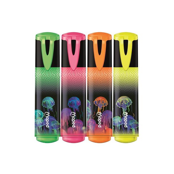 Maped Deepsea Paradise Fluo Peps 1-5mm Szövegkiemelő készlet - Vegyes színek (4 db / csomag)