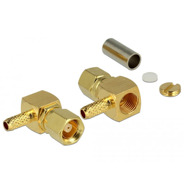 Delock SMC apa 90  meghajlítva RG-174 / RG-316 krimpelésére (65860)