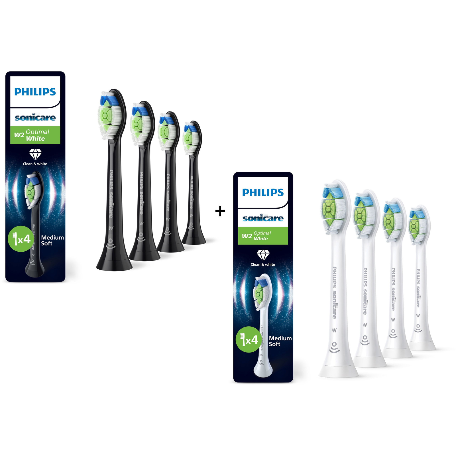 Philips Sonicare Optimal White HX6064/88 4 darab + HX6064/87 4 darab (PHINHBUN7)
