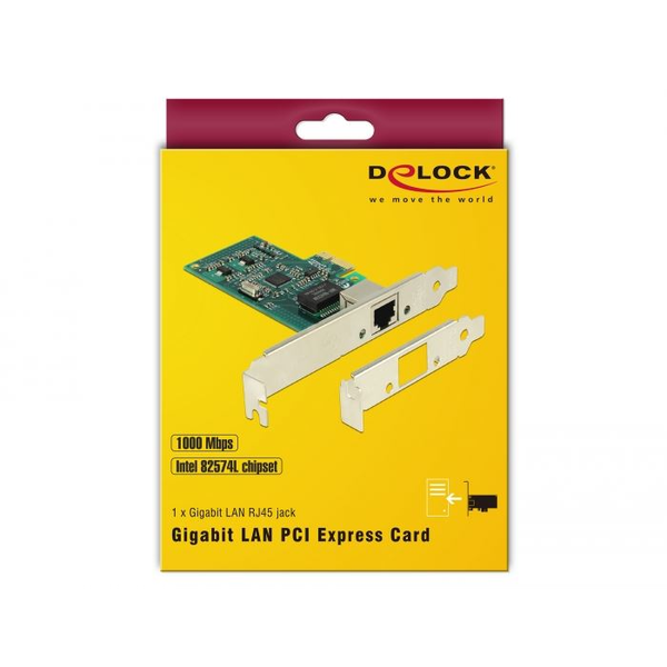 Delock PCI Express kártya > 1 x Gigabit LAN (89943)