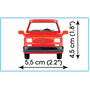 Cobi: Fiat 126p el Autó Műanyag Modell (1:35)