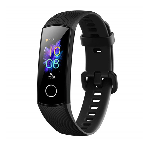 HONOR Band 5 bluetooth okoskarkötő (aktivitásmérő, cseppálló, USB töltőkábel) FEKETE (55024139)