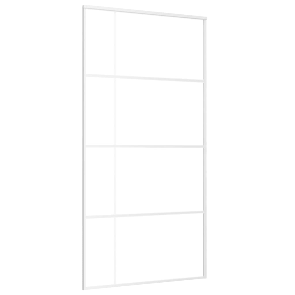 fehér matt ESG üveg és alumínium tolóajtó 102,5x205 cm (151689)